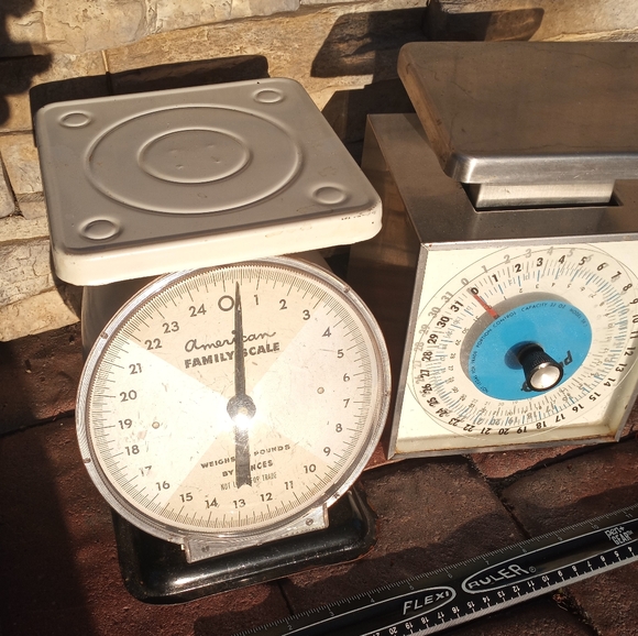 VINTAGE Kitchen Scale Lot Of 2 - Edlund & American Family 1950s Era Scales - Picture 3 of 7